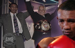 Antonio Cermeño - WBA President Gilberto Mendoza