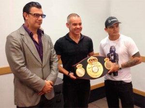 Marcos “Chino” Maidana received WBA championship belt