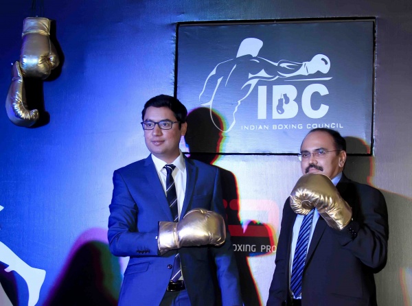 Mr. Neerav Tomar, MD & CEO IOS and Chairman Commercial Arm, IBC & Brig. Muradharan Raja, President IBC unveiling IBC logo