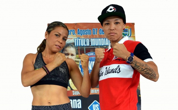 Tonight at Coliseo El Cangrejo in San Antero, Colombia, interim WBA World female super bantamweight champion Liliana "La Tigresa" Palmera defends her title against Chantall "La Fiera" Martinez. (Photo: Courtesy)