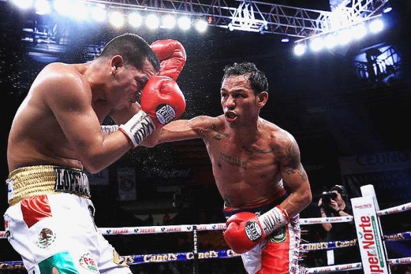David Sanchez had his moments in the fight , but the challenger, Luis Concepcion, had more of them. (Photo: elimpartial.com)