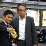 Kohei Kono and his manager Watanabe