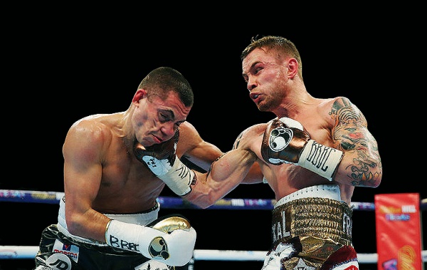 Carl Frampton won a split decision over Scott Quigg to unify the WBA and IBF super bantamweight titles. (Photo: Alex Livesey/Getty Images)