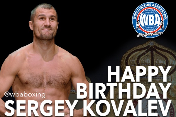 Happy birthday Sergey Kovalev