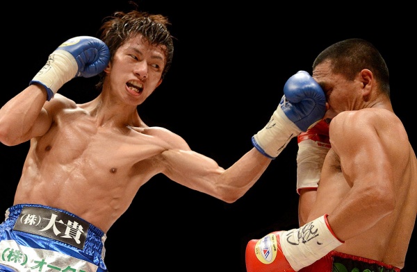 Taguchi won the WBA title in December 2014 by beating Alberto Rossel via unanimous decision. (Photo: Naoki Fukuda)